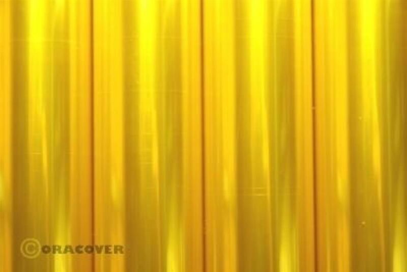 Oracover Bügelfolie transparent gelb (2 Meter) / X3061