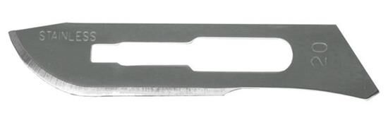 Excel Tools Scalpel Blade #20 Surgical Blade (2 pcs) Fits 00003 / 00004 Scalpels / EXL00020