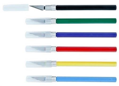 Excel Tools Knife K30 Light Duty Rite-Cut with Safety Cap 1 of 6 Assorted Colors / EXL16030