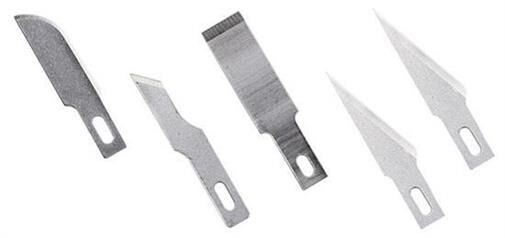 Excel Tools Knife Blade 5 Assorted Light Duty Blades Fits K1, K3, K17, K18, K30, K40 Handles / EXL20014