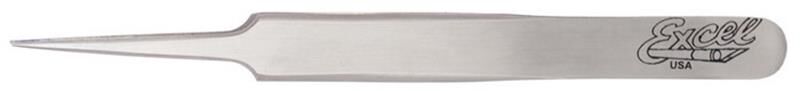 Excel Tools Tweezers Fine Point Straight Point Polished 12cm / EXL30418