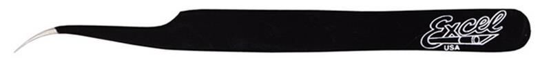 Excel Tools Tweezers Fine Point Slant Point Black 11.4cm / EXL30420