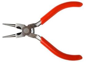 Excel Tools Plier Round Nose with Side Cutter 5.2in /...