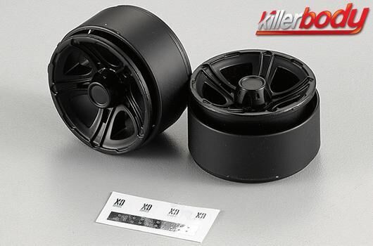 KillerBody Felgen 1/10 Truck Scale CNC Aluminum 1.55 5 spoke / KBD48694