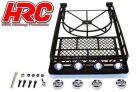 HRC Racing Gross Dach-Regal mit LED Licht Schwarz / HRC25080BK