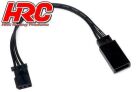 HRC Racing Servo VerLänge Längerungs Kabel Männchen/Weibchen UNI (FUT) typ 10cm Länge Schwarz/Schwarz/Schwarz / HRC9230K