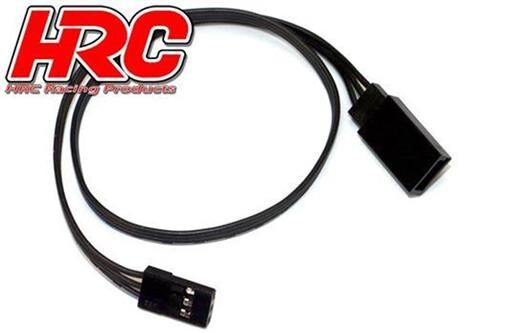 HRC Racing Servo VerLänge Längerungs Kabel Männchen/Weibchen JR typ 30cm Länge Schwarz/Schwarz/Schwarz / HRC9242K