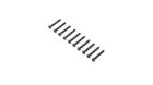 Losi Linsenkopfschraube Stahl schwarz Oxide M4 x 30mm (10 Stück) / LOS255011