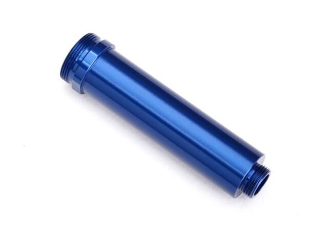 TRAXXAS Dämpfergehäuse GTR, 64mm blau Alu vo ohne Gewinde / TRX8453X