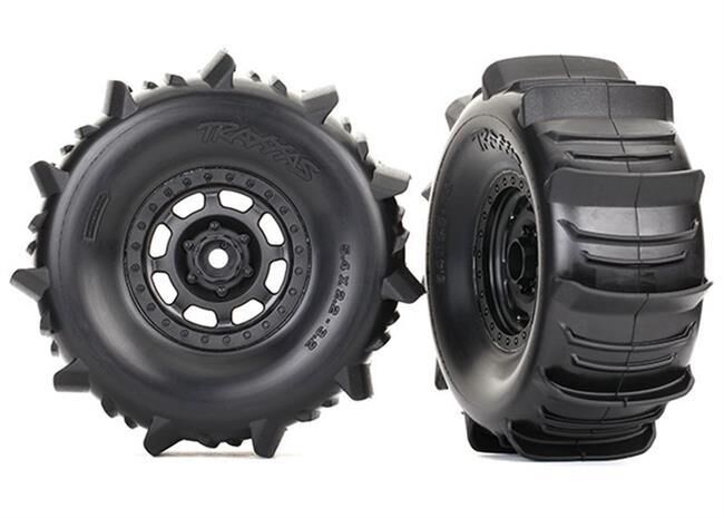 TRAXXAS Unlimited Desert Racer® Reifen auf Felge montiert BFGoodrich Paddle Reifen (2) / TRX8475