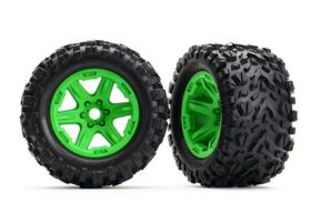 TRAXXAS Reifen auf Felge grün montiert E-Revo®...