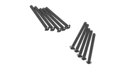 Axial Ersatzteil Hex Socket Button Head M3x30mm Black (10) / AXIC0014