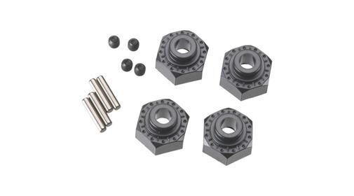 Axial Ersatzteil Aluminum Hex Hub 12mm Black (4) / AXIC0429