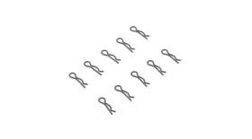 Axial Ersatzteil 3mm Body Clip Black (10) / AXIC3374