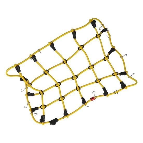 Robitronic Gepäcknetz mit Haken Gelb (190mm x 120mm) / R21002Y