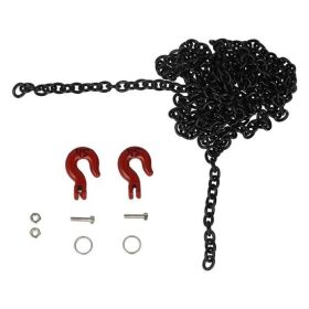 Robitronic Kette schwarz mit Schwerlasthaken / R21072