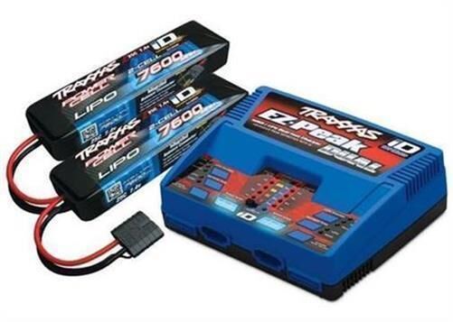 TRAXXAS DUAL EZ-Peak Plus-Lader 2972G + 2x 2S Lipo 7600mAh 2869X / TRX2991GX