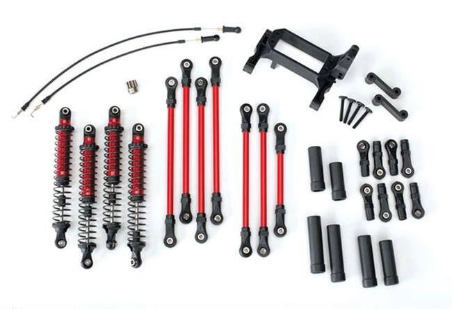TRAXXAS TRX-4 Long Arm Lift Kit komplett rot / TRX8140R