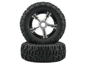 Amewi 054025 Vorderrad komplett auf Aluminium Felge, 2...