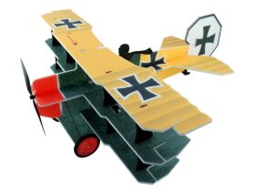 RC Factory LiL Fokker gelb (Combo Set) / 680mm / C4353
