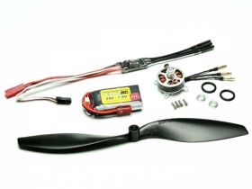 RC Factory LiL Fokker gelb (Combo Set) / 680mm / C4353