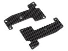 HB RACING WOVEN GRAPHITE ARM COVERS (FRONT) / HB111741