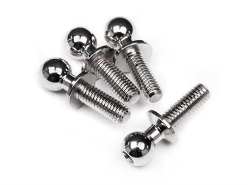 HB RACING BALL STUD 4.8X5X8MM (4PCS) / HB112728