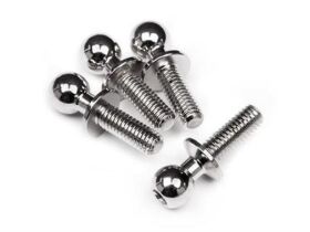 HB RACING BALL STUD 4.8X5X8MM (4PCS) / HB112728