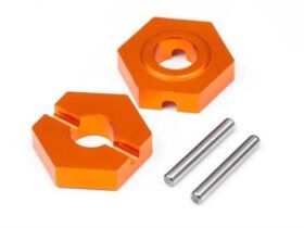 HB RACING ALUMINUM HEX HUB 12MM (FRONT/2PCS) / HB112744