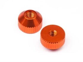 HB RACING THUMB SCREW M3 (ORANGE/2PCS) / HB112757