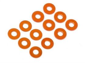 HB RACING WASHER SET 3X7MM (0.5MM/1.0MM/ORANGE/6PCS) /...