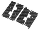 HB RACING SUSPENSION ARM COVER SET (CARBON GRAPHITE) / HB112803