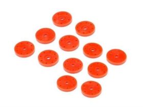 HB RACING SHOCK PISTON SET V2 (16mm/ORANGE/6 PAIRS) /...