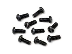 HB RACING BUTTON HEAD SCREW M2.5x6mm (HEX SOCKET/10pcs) /...