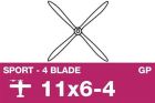 APC Sport Luftschraube 4 Blatt EP/GP 11X6-4 / AP-411060