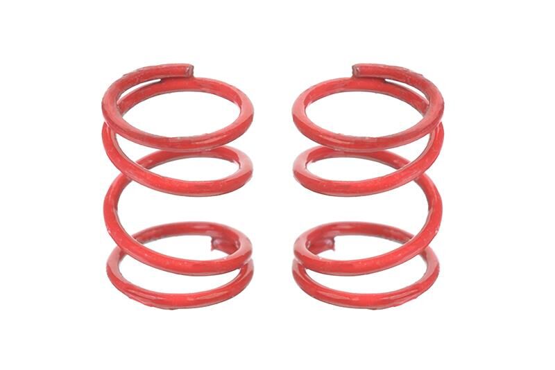 Team Corally Front Spring Coils Red 0.4mm Soft 2 pcs / C-00100-037