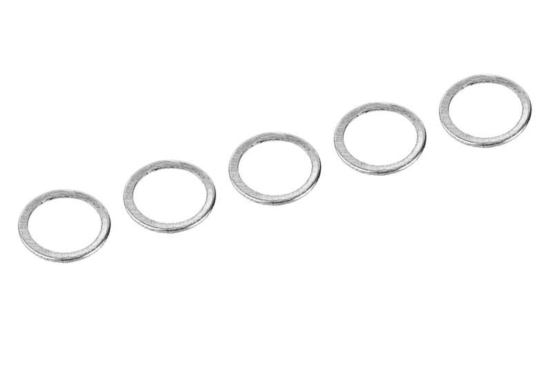 Team Corally Alum. Shim Ring ID 6.35mm 0.4mm 5 pcs / C-00100-077