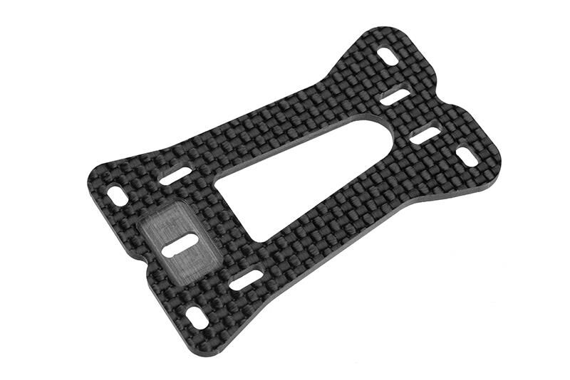 Team Corally Suspension Arm Mount Plate FSX-10 Upper Graphite 2.5mm 1 pc / C-00120-003