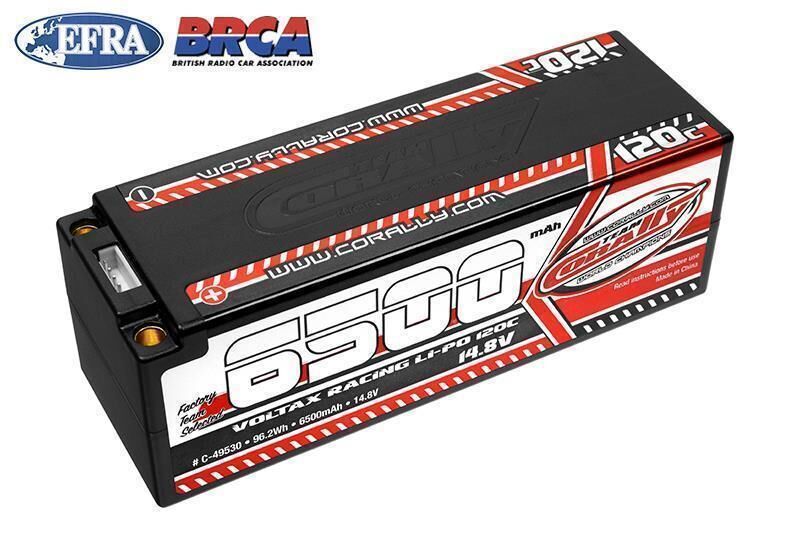 Team Corally Voltax 120C LiPo Akku 6500mAh 14.8V Stick 4S 5mm Bullit / C-49530
