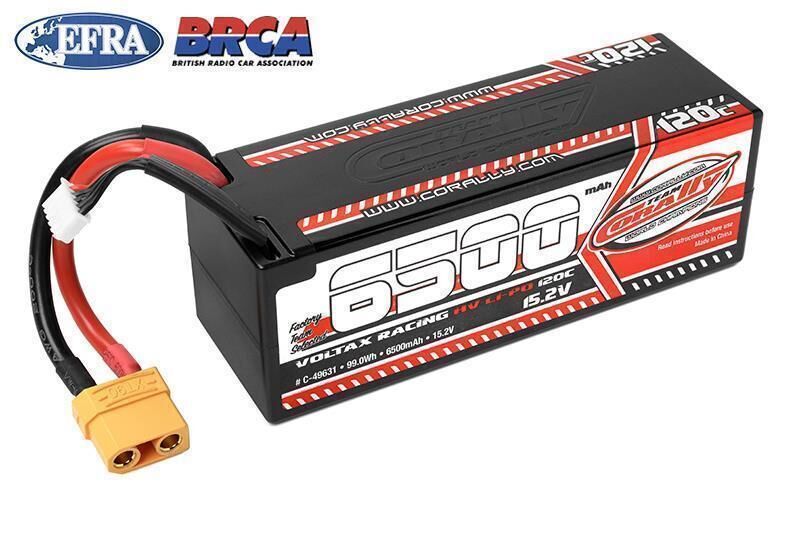 Team Corally Voltax 120C LiPo HV Akku 6500 mAh 15.2V Stick 4S Hard Wire XT90 / C-49631