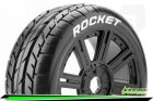 Louise B-ROCKET 1-8 Buggy Reifen Fertig Verklebt Soft Speichen Felgen Schwarz Hex 17mm 1 Paar / T3190SB