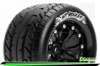 Louise MT-ROCKET 1-10 Monster Truck Reifen Fertig Verklebt Soft 2.8" Felgen Schwarz 0-Offset EP STAMPEDE 2WD Hinten EP RUSTLER 2WD Hinten EP MONSTER JAM 2WD Hinten 1 Paar / T3201SB