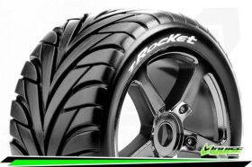 Louise T-ROCKET 1-8 Truggy Reifen Fertig Verklebt Soft...