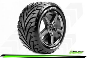 Louise T-ROCKET 1-8 Truggy Reifen Fertig Verklebt Soft...