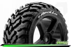 Louise T-APOLLO 1-8 Truggy Reifen Fertig Verklebt Soft Speichen Felgen Schwarz 0-Offset Hex 17mm 1 Paar / T3252SB