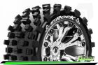 Louise ST-ROCK 1-10 Stadium Truck Reifen Fertig Verklebt Soft 2.8" Felgen Chrom 0-Offset 2.8" Felgen Chrom 0-Offset EP STAMPEDE 2WD Hinten EP RUSTLER 2WD Hinten EP MONSTE / T3273SC