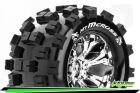 Louise MT-MCROSS 1-10 Monster Truck Reifen Fertig Verklebt Soft 2.8" Felgen Chrom 0-Offset 2.8" Felgen Chrom 0-Offset EP STAMPEDE 2WD Hinten EP RUSTLER 2WD Hinten EP MONS / T3274SC