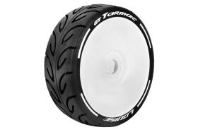 Louise RC GT-Tarmac MFT Technology 1:8 Buggy Reifen Fertig verklebt Soft Felgen Weiss Hex 17 mm 1 Paar / LR-T3285SW