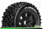 Louise SC-UPHILL 1/5 Short Course Truck Reifen Fertig Verklebt SPORT Felgen Schwarz Hex 24mm 1 Paar / T3293B