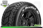 Louise X-ROCKET X-Maxx Reifen Fertig Verklebt SPORT Felgen Schwarz Hex 24mm 1 Paar / T3295B